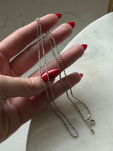 Load image into Gallery viewer, Italian Micro Ball Chain Sterling Silver 24”
