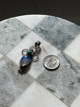 Load image into Gallery viewer, Moonstone &amp; Turquoise Sterling Silver Pendant
