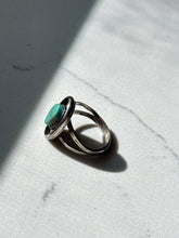 Load image into Gallery viewer, Vintage Turquoise Sterling Silver Ring Size 6.5
