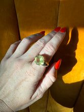 Load image into Gallery viewer, Chunky Yellow Sterling Silver Ring Size 9.25
