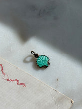 Load image into Gallery viewer, Vintage Denmark Enamel Scallop Sterling Silver Charm
