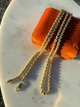 Load image into Gallery viewer, Vintage Rope Chain Gold Vermeil Necklace 24”
