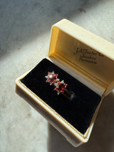 Load image into Gallery viewer, Garnet &amp; Ruby 14k Yellow Gold Push Back Earrings
