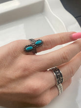 Load image into Gallery viewer, Turquoise Vintage Sterling Silver Ring
