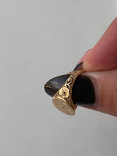 Load image into Gallery viewer, Antique Engraved 10k Gold Signet Ring
