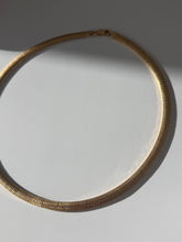 Load image into Gallery viewer, Gold Vermeil Omega Collar Necklace 18”
