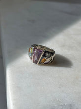 Load image into Gallery viewer, Multistone Sterling Silver Ring Size 6.25
