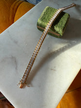 Load image into Gallery viewer, Gold Vermeil CZ Tennis Bracelet 8”
