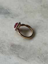 Load image into Gallery viewer, Designer Iliana 18k Gold Diamond &amp; Ruby Ring Size 8
