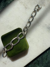 Load image into Gallery viewer, Chunky Vintage Sterling Silver Bracelet 8”
