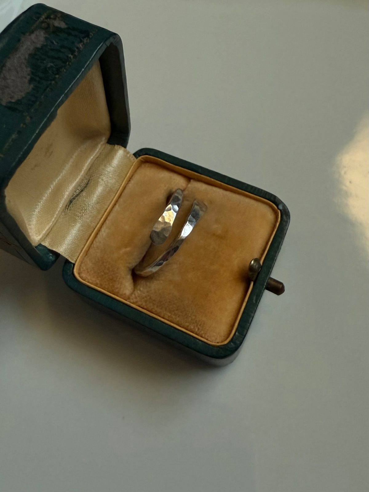 Hammered Sterling Silver Bypass Ring