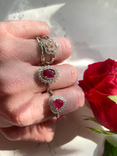 Load image into Gallery viewer, Heart Shape Burma Ruby &amp; VS Diamond 14k Yellow Gold Ring
