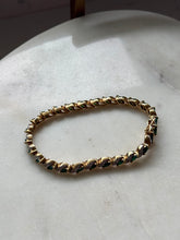 Load image into Gallery viewer, Lab Grown Emerald Gold Vermeil Tennis Bracelet 7.75”
