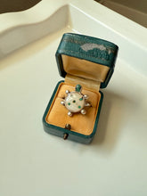 Load image into Gallery viewer, Turtle Sterling Silver Ring Size 7.25
