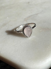 Load image into Gallery viewer, Quartz Sterling Silver Dainty Ring Size 9.5
