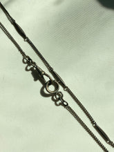 Load image into Gallery viewer, Antique Sterling Silver Watch Chain Necklace
