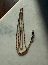 Load image into Gallery viewer, Vintage 14k Yellow Gold Rope Chain 16”
