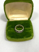 Load image into Gallery viewer, Vintage Sterling Silver Flower Band Size 4.75
