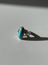Load image into Gallery viewer, Vintage Turquoise Sterling Silver Ring Size 6
