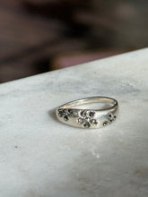 Load image into Gallery viewer, Marcasite Flower Sterling Silver Ring Size 9.25
