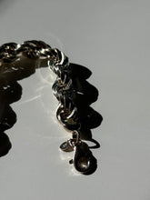 Load image into Gallery viewer, Chunky Italian Sterling Silver Rope Bracelet 7.75”
