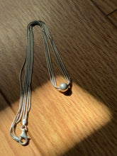 Load image into Gallery viewer, Snake Multistrand Sterling Silver Necklace
