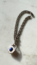 Load image into Gallery viewer, Lapis Sterling Silver Bracelet 8”
