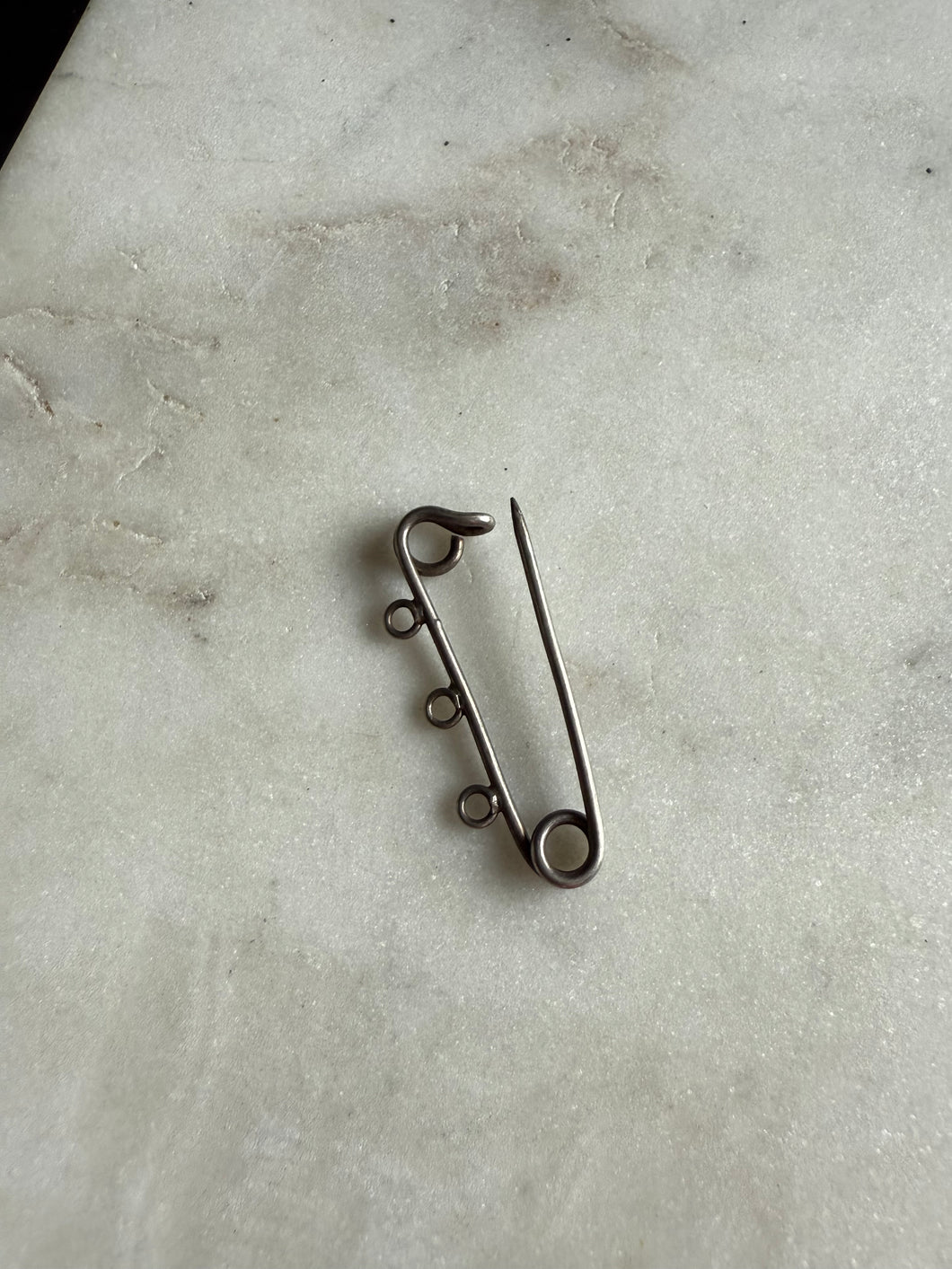Vintage Safety Pin Sterling Silver