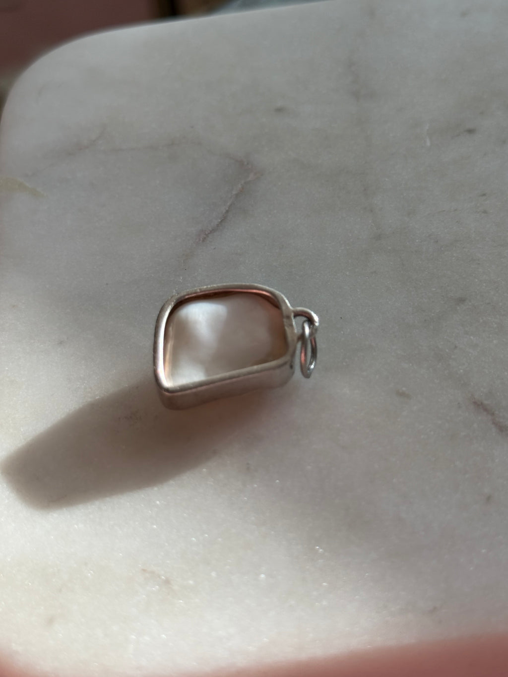Pearl Sterling Silver Charm