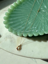 Load image into Gallery viewer, 14k Yellow Gold Opal &amp; Diamond Necklace 19”
