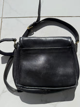 Load image into Gallery viewer, Vintage Coach Black Leather Crossbody Purse
