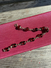 Load image into Gallery viewer, Vintage Amber Sterling Silver Bracelet 7”

