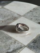 Load image into Gallery viewer, Natural Blue Sapphire Sterling Silver Ring Size 8

