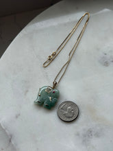 Load image into Gallery viewer, Jade Elephant Gold Vermeil Necklace
