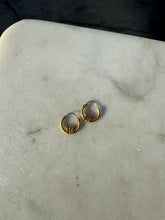 Load image into Gallery viewer, Mini 14k Gold Butterfly Hoops
