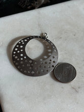 Load image into Gallery viewer, Vintage Modernist Sterling Silver Circle Pendant
