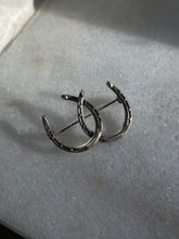 Load image into Gallery viewer, Double Horseshoe Sterling Silver Brooch
