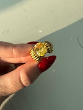 Load image into Gallery viewer, Chunky Yellow Gold Vermeil Ring Size 5.75
