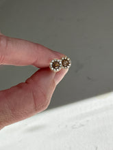 Load image into Gallery viewer, LeVian Chocolate &amp; White Diamond 14k Gold Push Back Earrings

