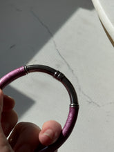 Load image into Gallery viewer, Vintage Milor Italy Pink Enamel Sterling Silver Bangle Bracelet
