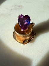Load image into Gallery viewer, Ur my cup of T 14k Gold Synthetic Alexandrite Tea Cup Charm
