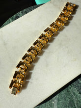 Load image into Gallery viewer, Chunky Gold Plated Costume Bracelet 7.5”
