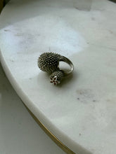 Load image into Gallery viewer, Rare Virginie Carpenter Cactus Sterling Silver Ring Size 4.25
