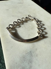 Load image into Gallery viewer, Chunky Solid Sterling Silver Curb Bracelet 7.25”
