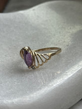 Load image into Gallery viewer, Amethyst 10k Solid Yellow Gold Ring Size 6
