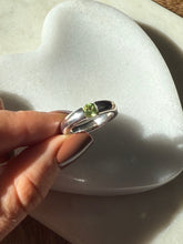 Load image into Gallery viewer, Peridot Sterling Silver Ring Size 8
