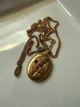 Load image into Gallery viewer, Edwardian 12k Gold Fill Cross Locket Necklace
