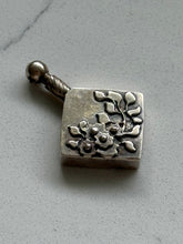 Load image into Gallery viewer, Floral Perfume Bottle Sterling Silver Pendant
