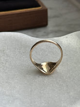 Load image into Gallery viewer, Vintage Solid 10k Gold Signet Ring Size 6.75
