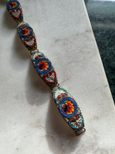 Load image into Gallery viewer, Italian Vintage Micromosaic Bracelet 7”
